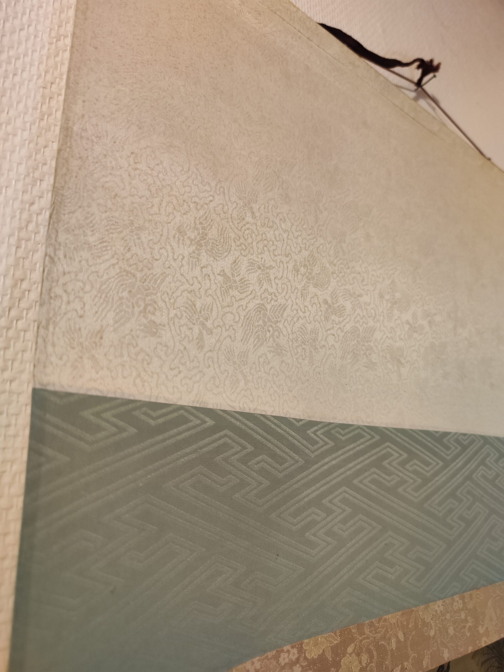 Kakemono japonais ancien (rouleau suspendu) – Image 10